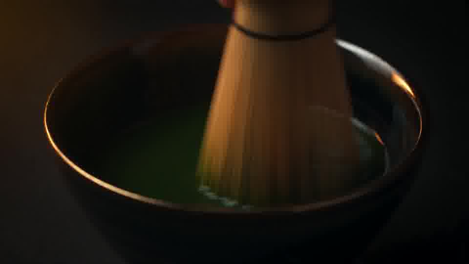 点茶第一幕：茶粉沉底